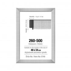 Cadre pour puzzle de 500 pièces - 30 mm : Blanc