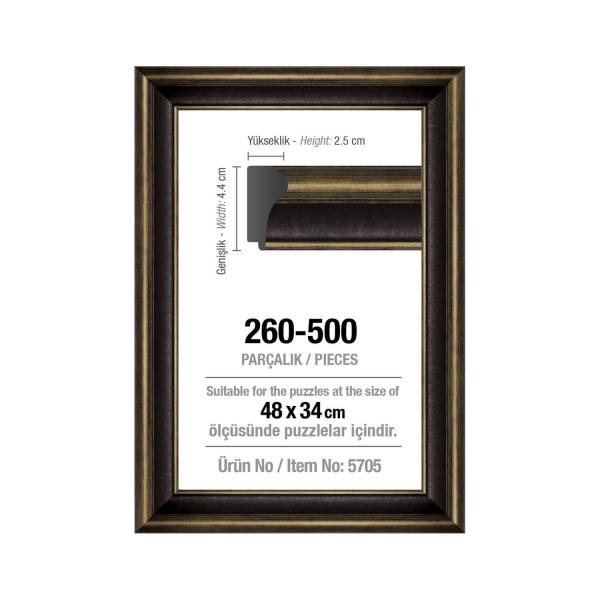 Frame For 500 Pieces Puzzles - 43 mm : Black - ArtPuzzle-5705