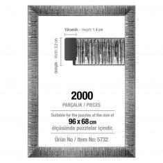 Frame For 2000 Pieces Puzzles - 30 mm : Silver
