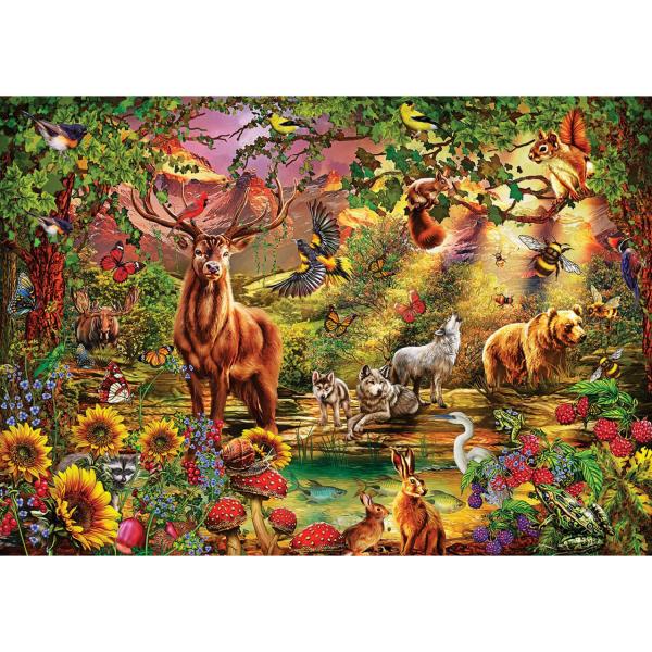 Puzzle 1000 pièces : Forêt Magique - ArtPuzzle-5176