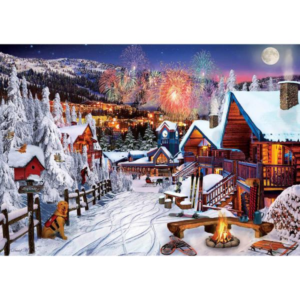 1000-teiliges Puzzle: Winterspielplatz - ArtPuzzle-5183