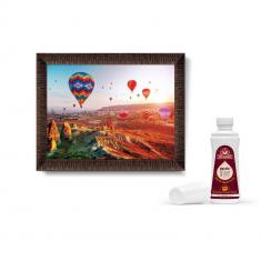 Coffret : Cadre, Colle et Puzzle 1000 pièces  : Les Dernières Lumières de Cappadoce