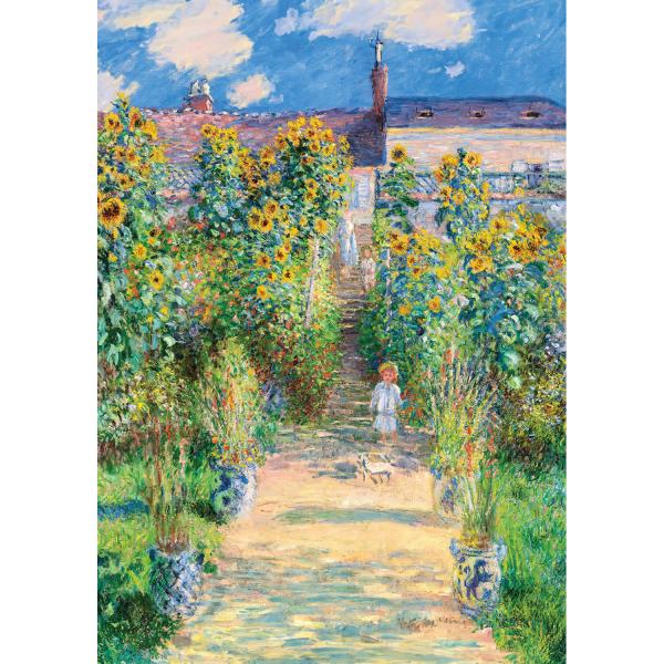 1000-teiliges Puzzle: Claude Monet, Der Garten des Künstlers in Vétheuil, 1881 - ArtPuzzle-5251