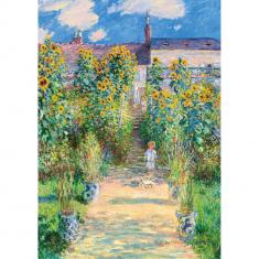 Puzzle de 1000 piezas: Claude Monet, El jardín del artista en Vétheuil, 1881