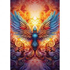 1000 piece puzzle : Colorful Phoenix