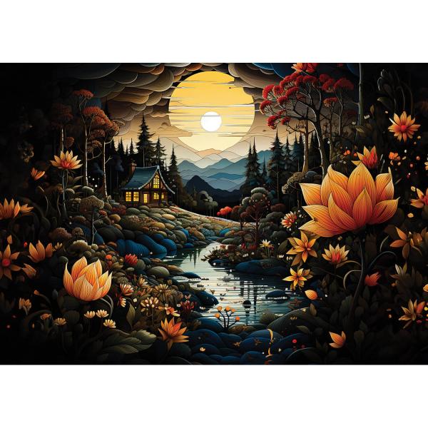 1000 piece puzzle : Night Beauties - ArtPuzzle-5256