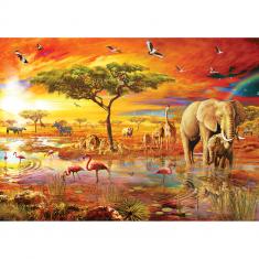 3000-teiliges Puzzle: Afrika-Safari