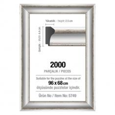 Cadre puzzle 2000 pièces - 43 mm : Blanc