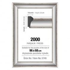 Puzzle frame 2000 pieces - 43 mm: White