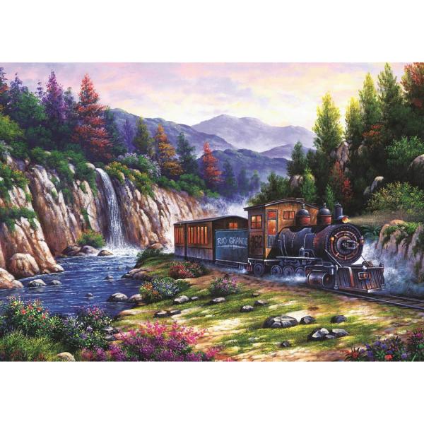 1000 piece puzzle : Travelling By Train - ArtPuzzle-4233