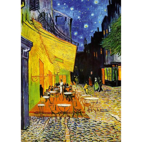 1000-teiliges Puzzle: Caféterrasse bei Nacht, Van Gogh - ArtPuzzle-5210