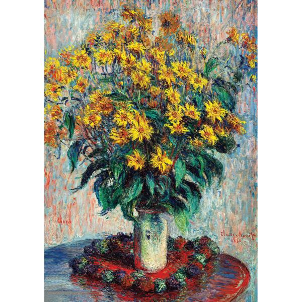 1000 piece puzzle : Jerusalem Artichoke Flowers by Claude Monet - ArtPuzzle-5247