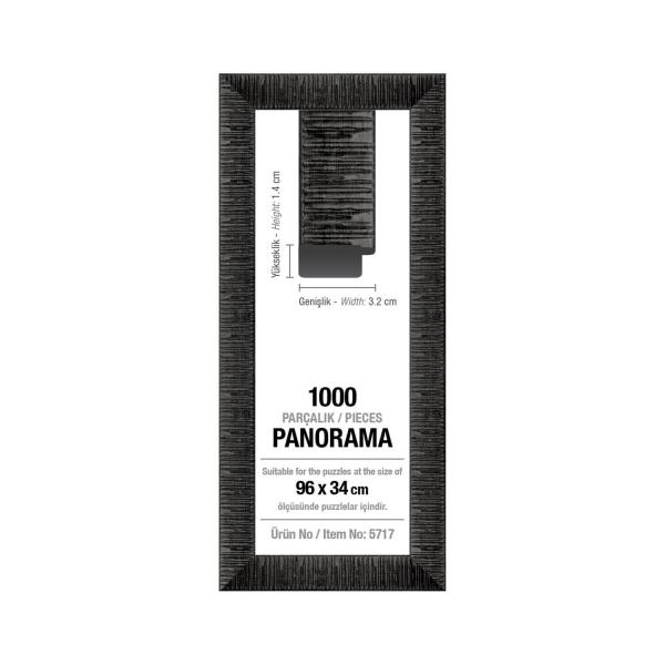 Marco para rompecabezas panorámicos de 1000 piezas: Negro - ArtPuzzle-5717