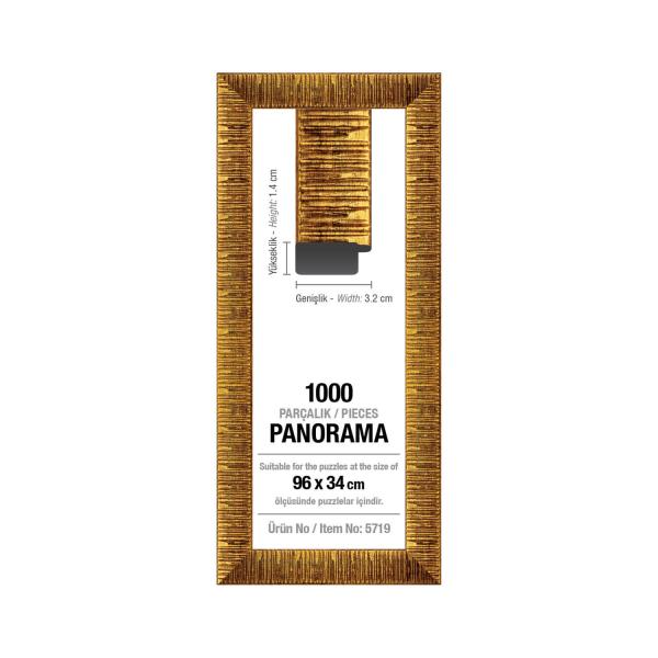 Rahmen für Panoramapuzzle 1000 Teile: Gold - ArtPuzzle-5719