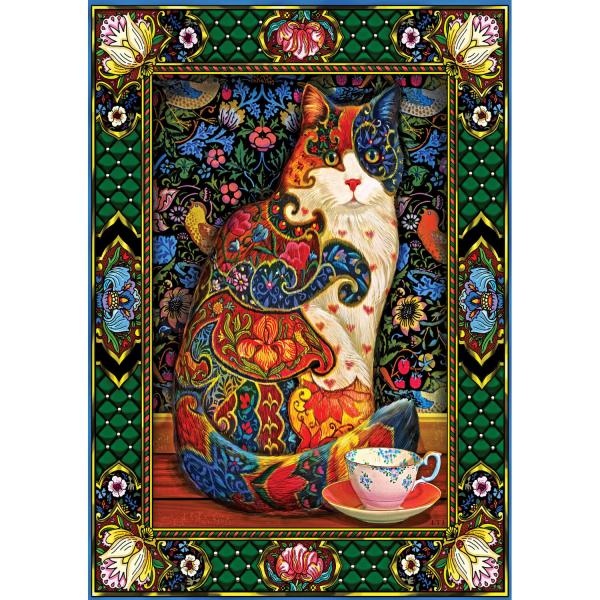 1000-teiliges Puzzle: Die königliche Katze - ArtPuzzle-5216