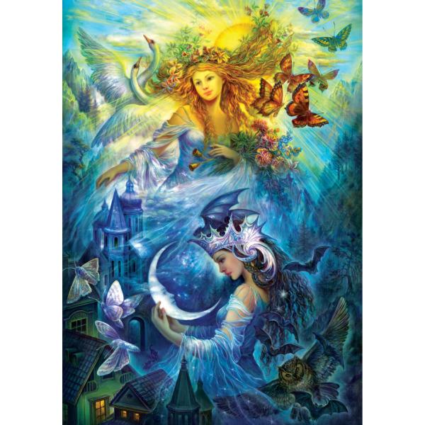 1000 piece puzzle : The Day and Night Princesses - ArtPuzzle-5218
