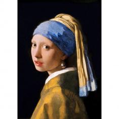 Puzzle 1000 pièces : La Jeune Fille à la perle, Vermeer