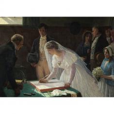 1000 piece puzzle : The Wedding Register  