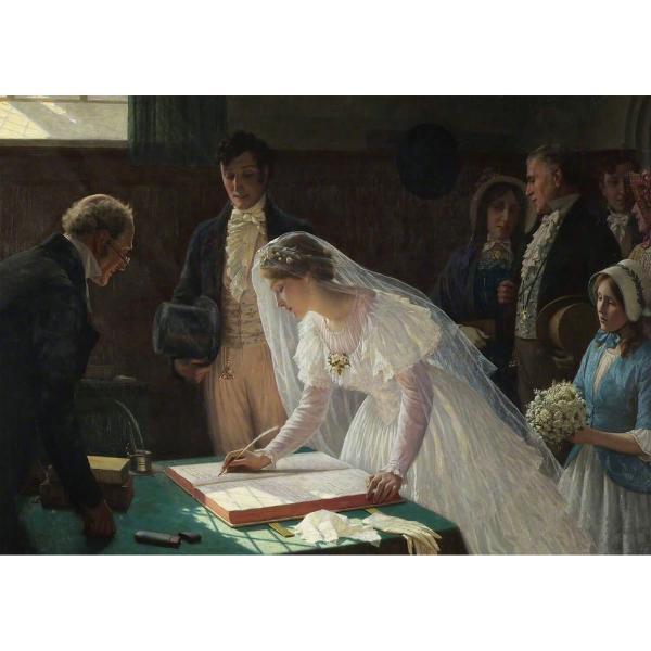 1000 piece puzzle : The Wedding Register   - ArtPuzzle-5246