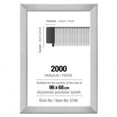 Cadre pour puzzle de 2000 pièces - 30 mm : Blanc