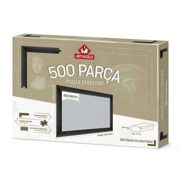 Puzzles con marco de 500 piezas: Negro - ArtPuzzle-14611