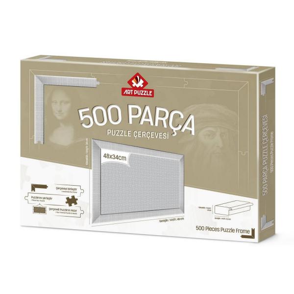 Puzzles con marco de 500 piezas: Blanco - ArtPuzzle-14614