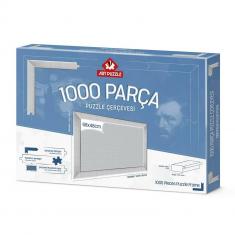 Puzzles con marco de 1000 piezas: Blanco