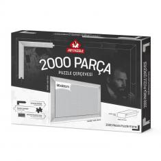 Puzzles Cadre 2000 pièces : Blanc