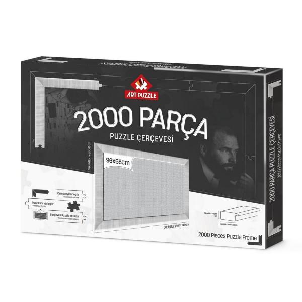 Puzzles con marco de 2000 piezas: Blanco - ArtPuzzle-14634