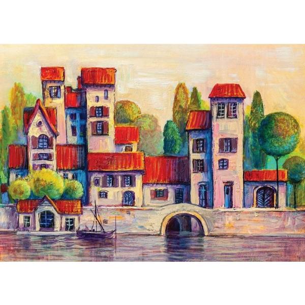 Puzzle 1000 pcs : La ville nature - ArtPuzzle-5213