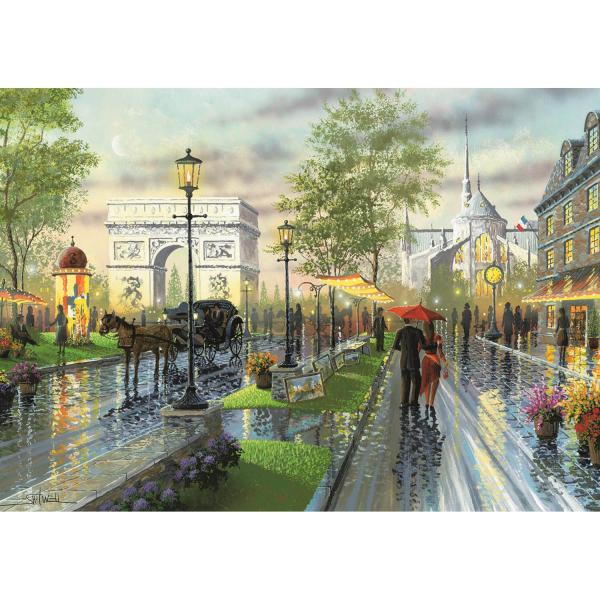 1000-teiliges Puzzle: Frühlingsspaziergang, Paris - ArtPuzzle-4225