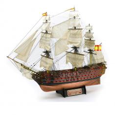 Modellschiff aus Holz: Santisima Trinidad