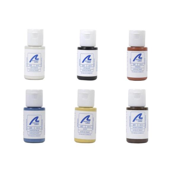 Set of 6 Paints for Model Boat St Malo - Artesania-277PACK24