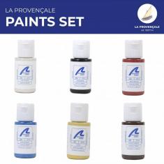Set von 6 Gemälde für Schiffsmodell La Povençale