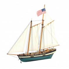 Maquette bateau en bois : Goélette Virginia Américaine Schooner