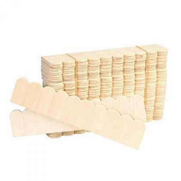 Accessoires pour maison de poupées : Tuiles en bois rangées de 10 : 40 bandes - Artesania-11059
