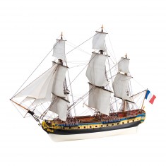 Wooden model ship: L'Hermione La Fayette