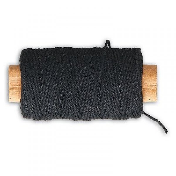 Accessoire pour maquette de bateau en bois : Fil de coton noir ø 0,75 mm : 20 mètres - Artesania-8813
