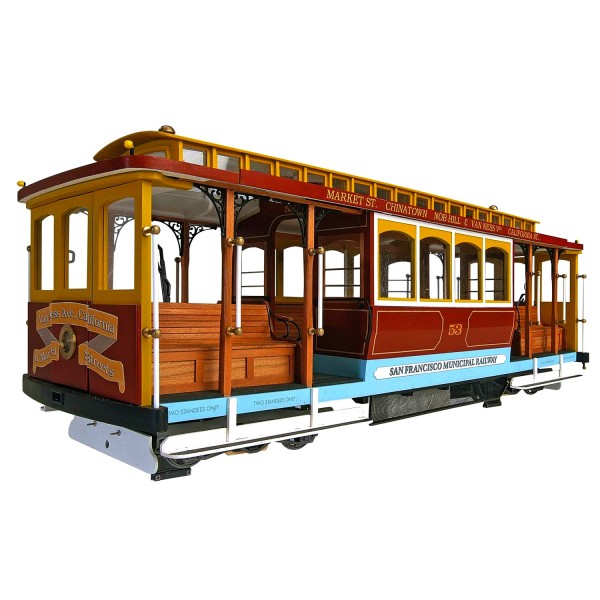 Maquette en bois : Tramway de San Francisco : California Street - Artesania-20331