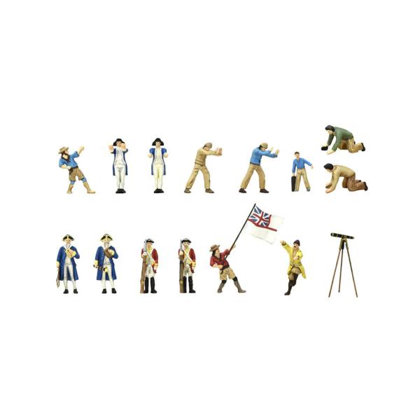 Set de 14 Figuras con Accesorios de Metal para HMS Endeavour - Artesania-22520F