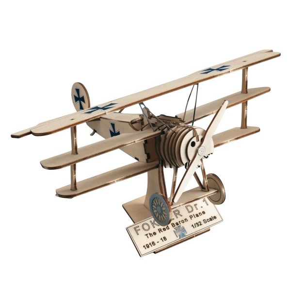 Maquette avion en bois Art & Wood : Fokker DR1 - Artesania-30220