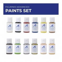 Set de 12 peintures de figurines - niveau avancé 