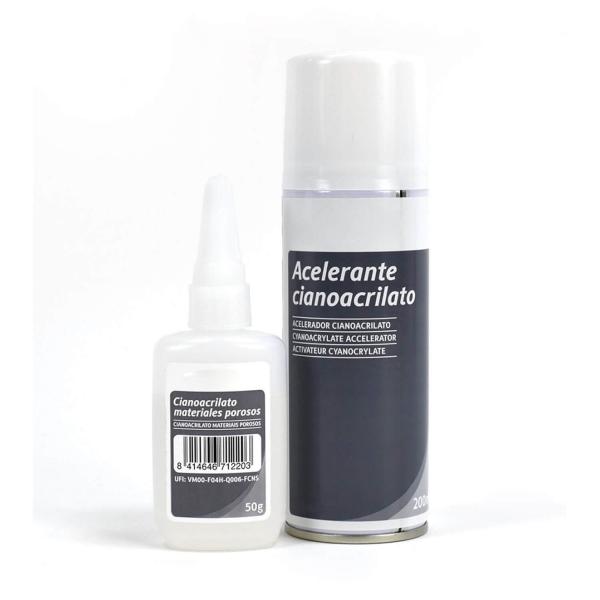 Cyanoacrylat Dense und Cyano Accelerator Spray (50 gr und 200 ml) - Artesania-27650