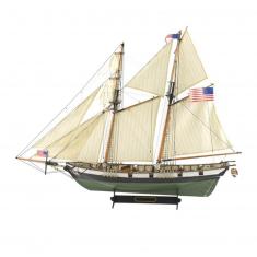 Maquette bateau en bois : Goélette Américaine Harvey