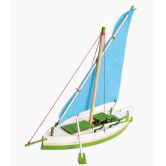 Maquette bateau en bois : Voilier monocoque Llaud Mallorquin Palma