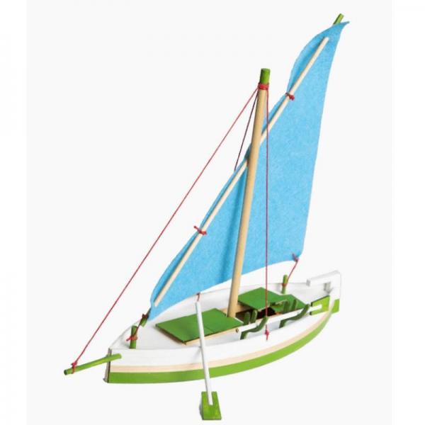 Maquette bateau en bois : Voilier monocoque Llaud Mallorquin Palma - Occre-50204