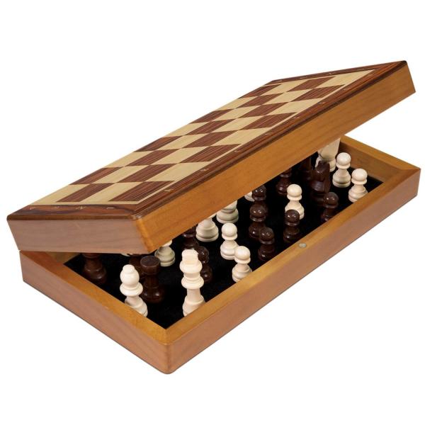 Jeu d'échecs pliable en bois - Asmodee-MIXJTB01ML