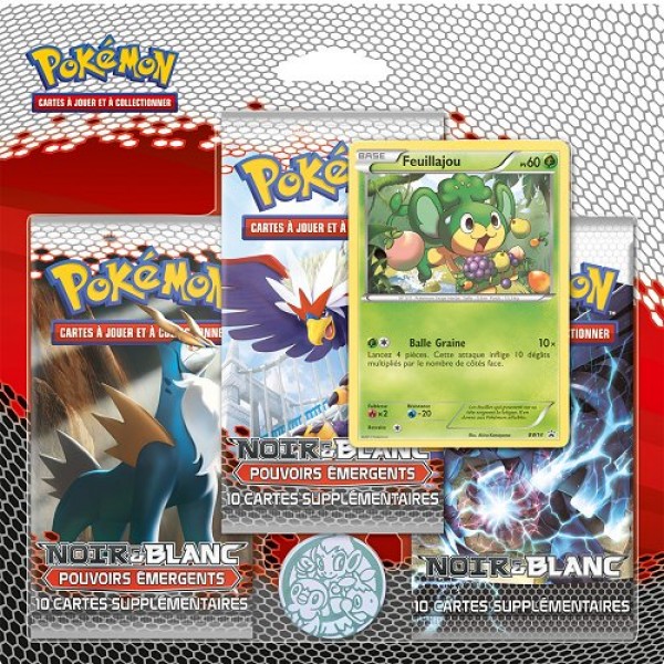 Pokémon Noir & Blanc : Pack de 3 boosters : Pouvoirs émergents - Asmodee-3PACK01BBW2