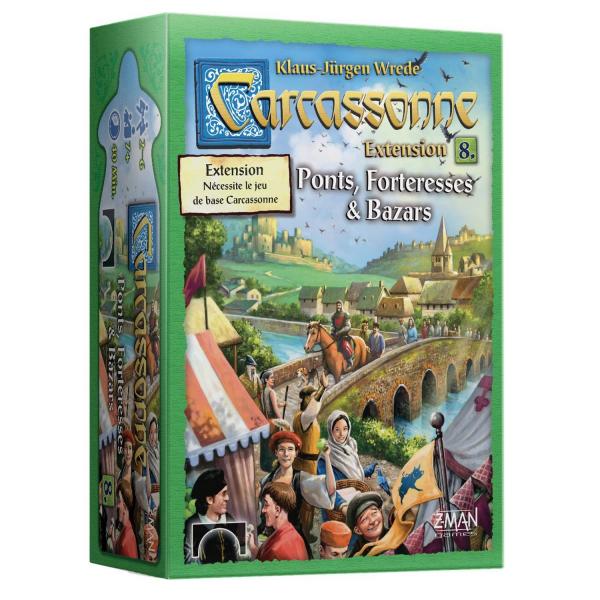 Extension Carcassonne : Ponts, Forteresses et bazars - Asmodee-CARC09N