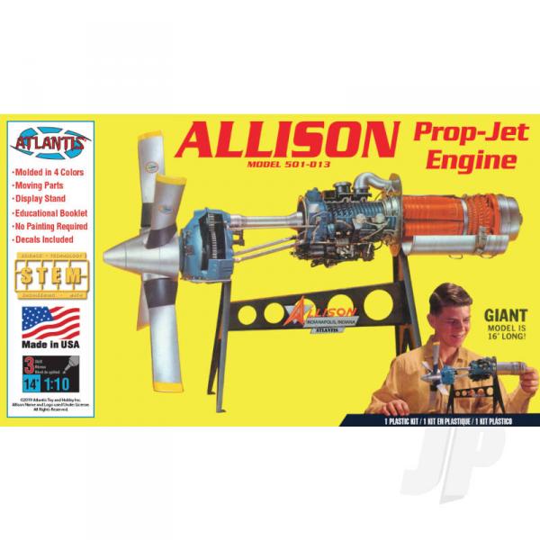 1-10e Allison Prop Jet 501-D13 Engine - Atlantis Models - AMCH1551